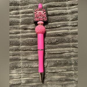 Pink Novelty Pen with Fun Topper